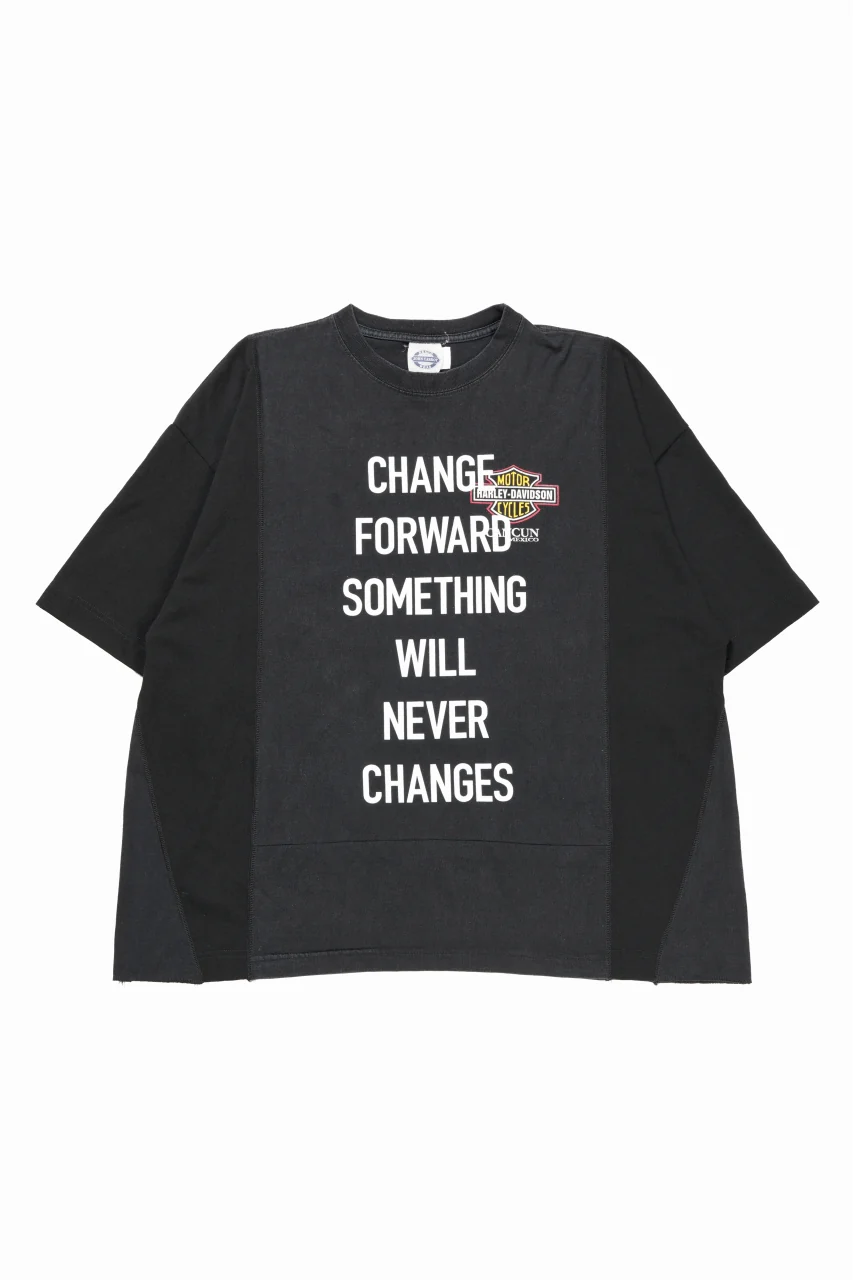 CHANGES exclusive VINTAGE REMAKE SHORT SLEEVE TEE (BLACK #E)