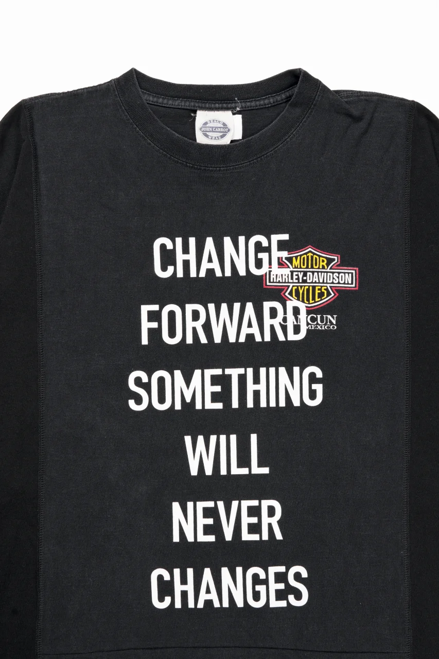 CHANGES exclusive VINTAGE REMAKE SHORT SLEEVE TEE (BLACK #E) - Image 2