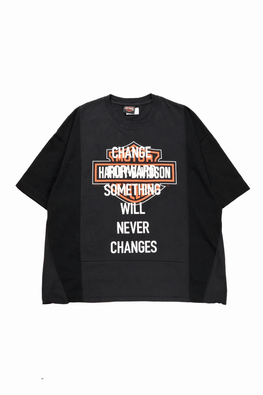 CHANGES exclusive VINTAGE REMAKE SHORT SLEEVE TEE (BLACK #F)