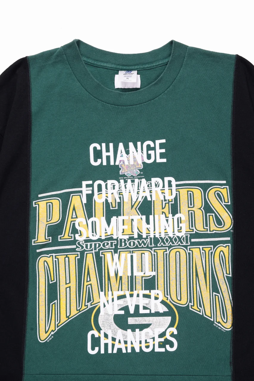 CHANGES exclusive VINTAGE REMAKE SHORT SLEEVE TEE (GREEN #P) - Image 4