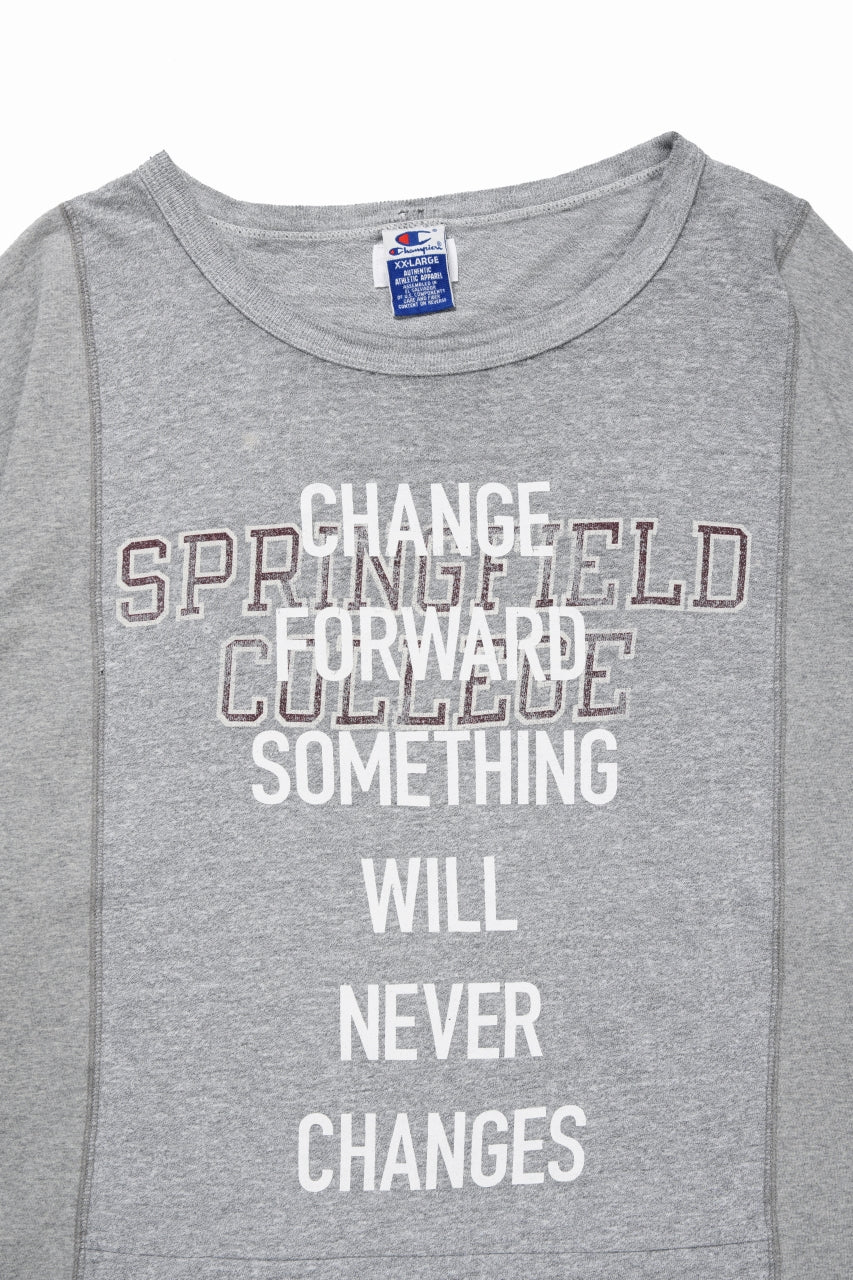 CHANGES exclusive VINTAGE REMAKE SHORT SLEEVE TEE (GREY #B) - Image 2