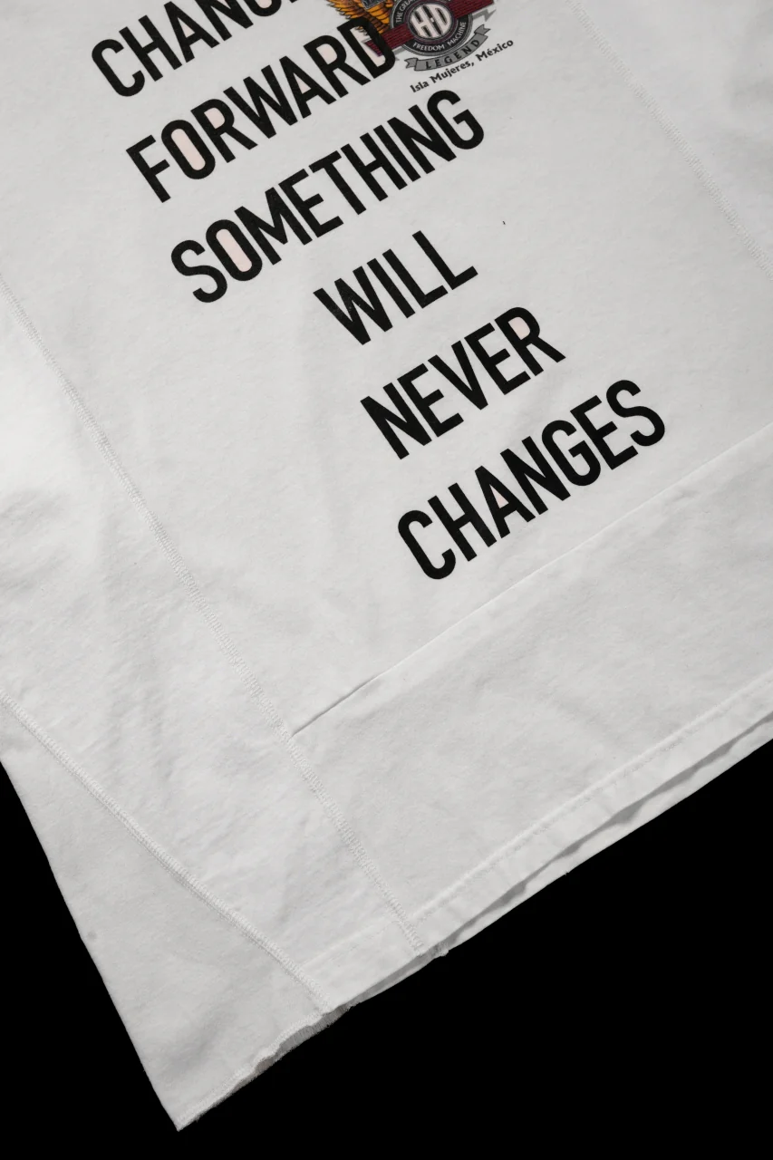 CHANGES exclusive VINTAGE REMAKE SHORT SLEEVE TEE (WHITE #B) - Image 5