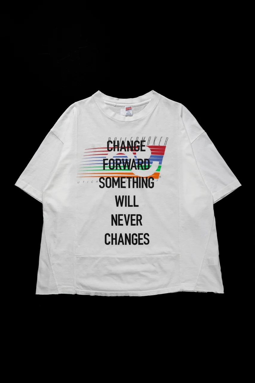 CHANGES exclusive VINTAGE REMAKE SHORT SLEEVE TEE (WHITE #D)