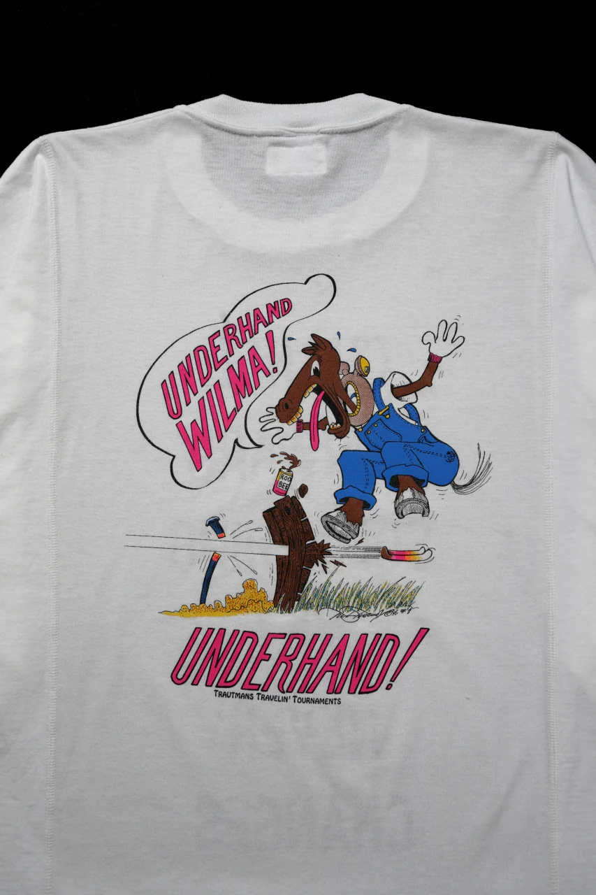 CHANGES exclusive VINTAGE REMAKE SHORT SLEEVE TEE (WHITE #E) - Image 2