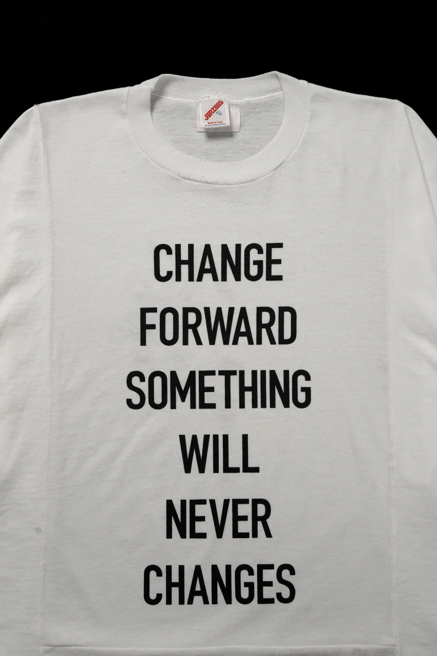 CHANGES exclusive VINTAGE REMAKE SHORT SLEEVE TEE (WHITE #E) - Image 5