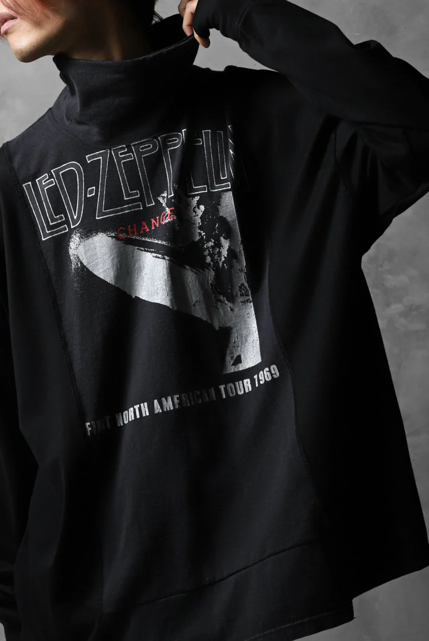 CHANGES VINTAGE REMAKE TURTLE-NECK BAND L/S TEE (BLACK #A) - Image 11