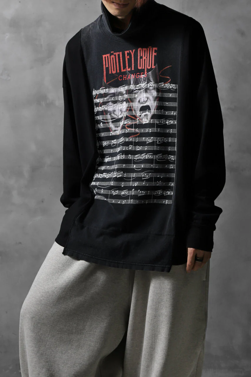 CHANGES VINTAGE REMAKE TURTLE-NECK BAND L/S TEE (BLACK #B) - Image 2