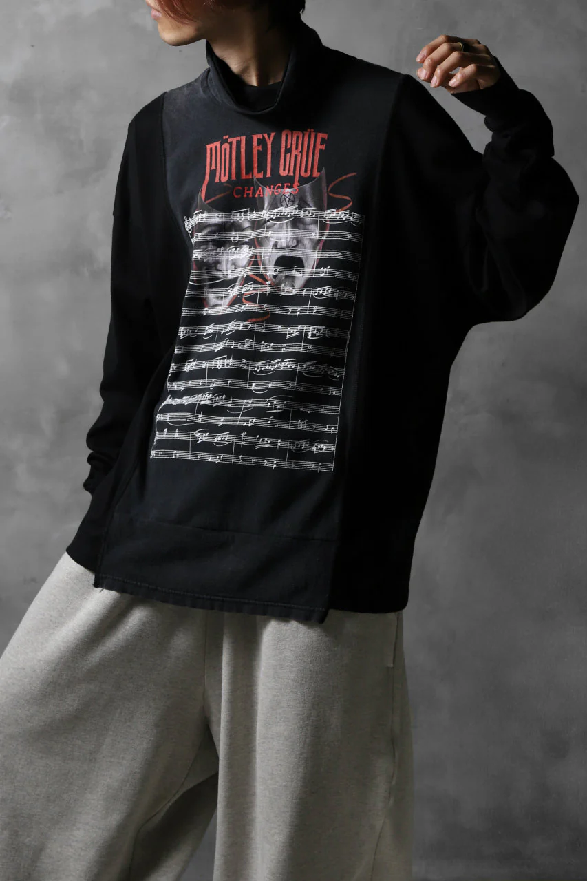 CHANGES VINTAGE REMAKE TURTLE-NECK BAND L/S TEE (BLACK #B) - Image 3