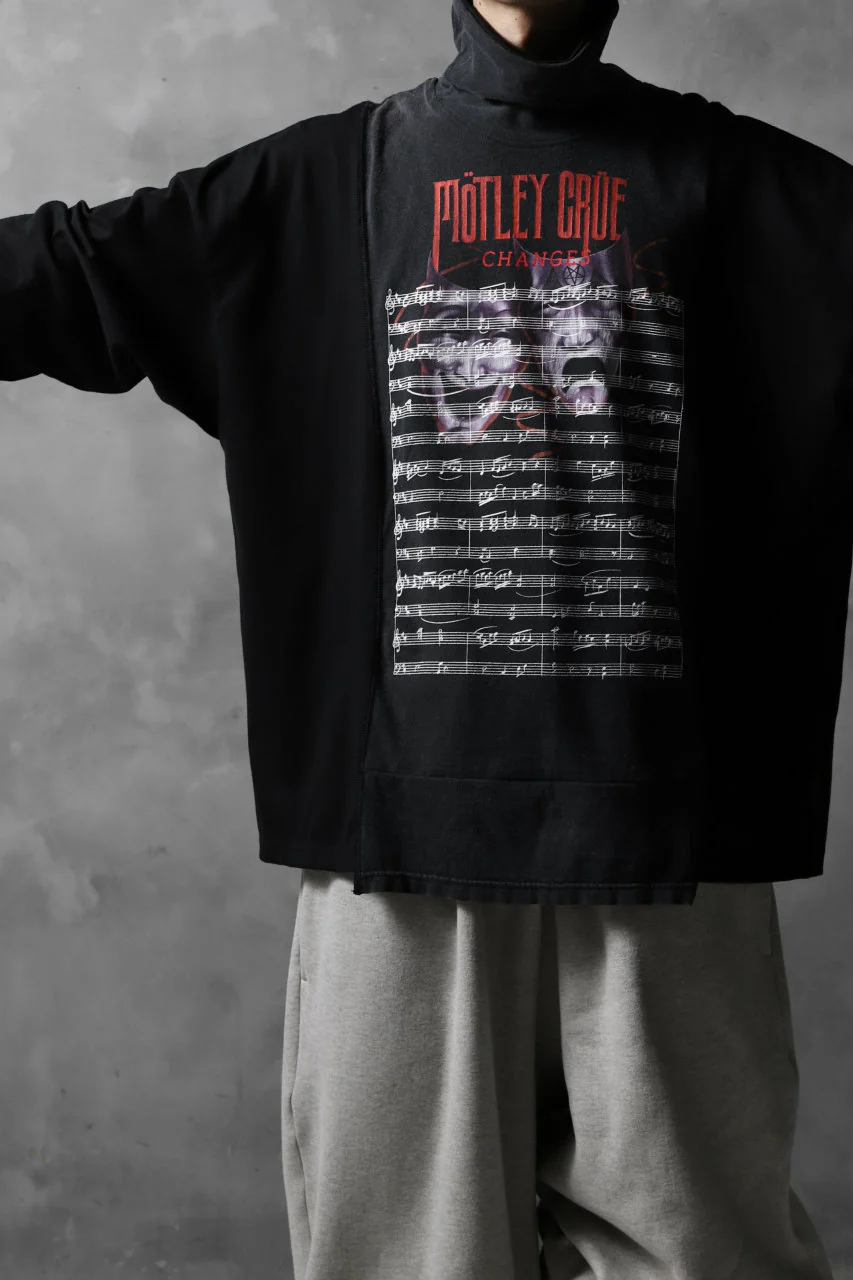 CHANGES VINTAGE REMAKE TURTLE-NECK BAND L/S TEE (BLACK #B) - Image 5