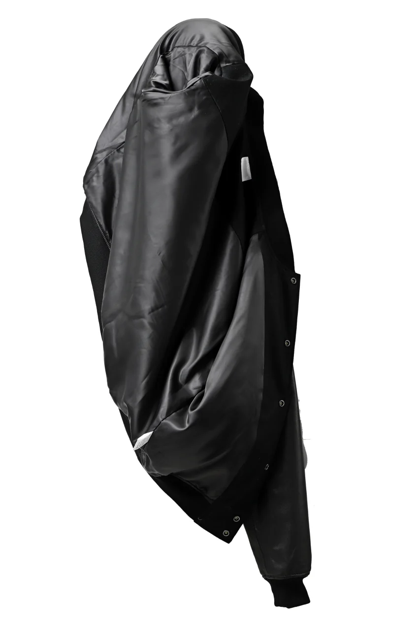 CHANGES VINTAGE REMAKE VARSITY JACKET (MULTI BLACK #B) - Image 10