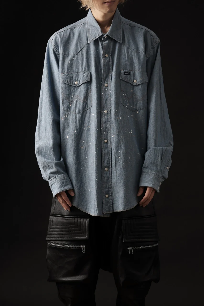 CHANGES VINTAGE REMAKE WESTERN SHIRT (INDIGO #A) - Image 13