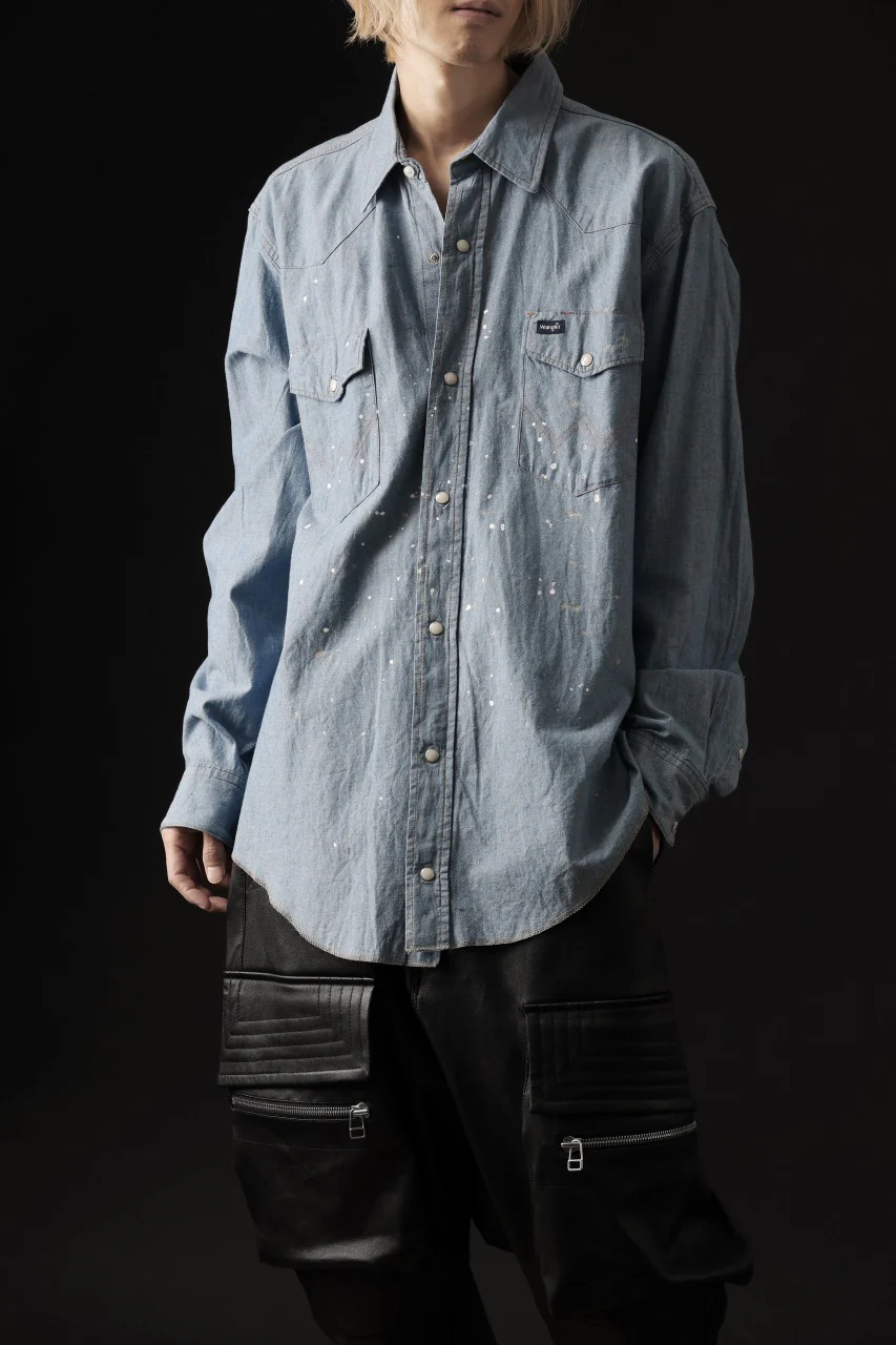 CHANGES VINTAGE REMAKE WESTERN SHIRT (INDIGO #A) - Image 15
