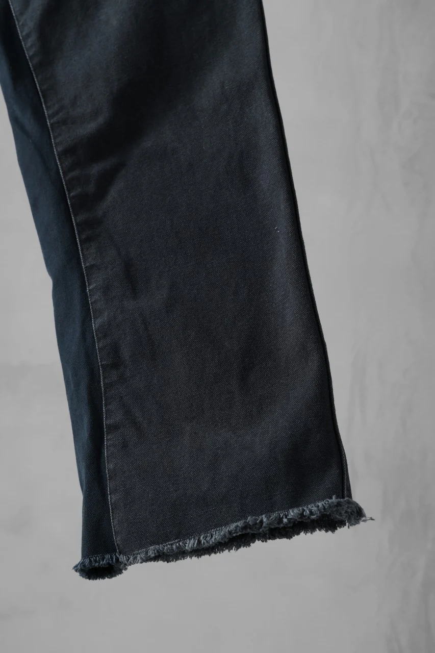 CHANGES x LOOM exclusive REMAKE REGULAR FIT CARPENTER PANTS / VINTAGE DUCK FABRIC (STONE WASHED) (BLACK #F) - Image 15