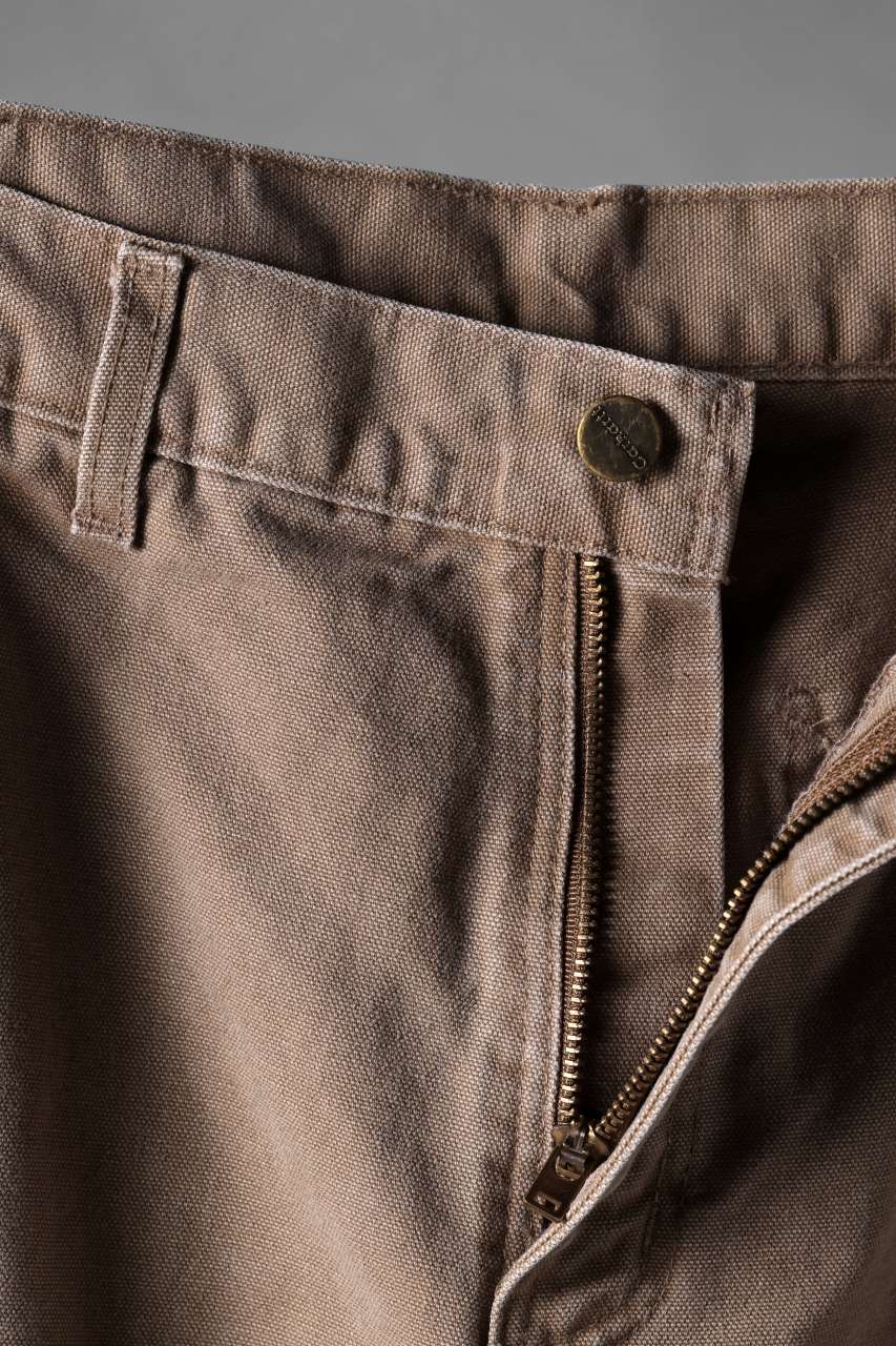 CHANGES x LOOM exclusive REMAKE REGULAR FIT CARPENTER PANTS / VINTAGE DUCK FABRIC (STONE WASHED) (BEIGE #A) - Image 8