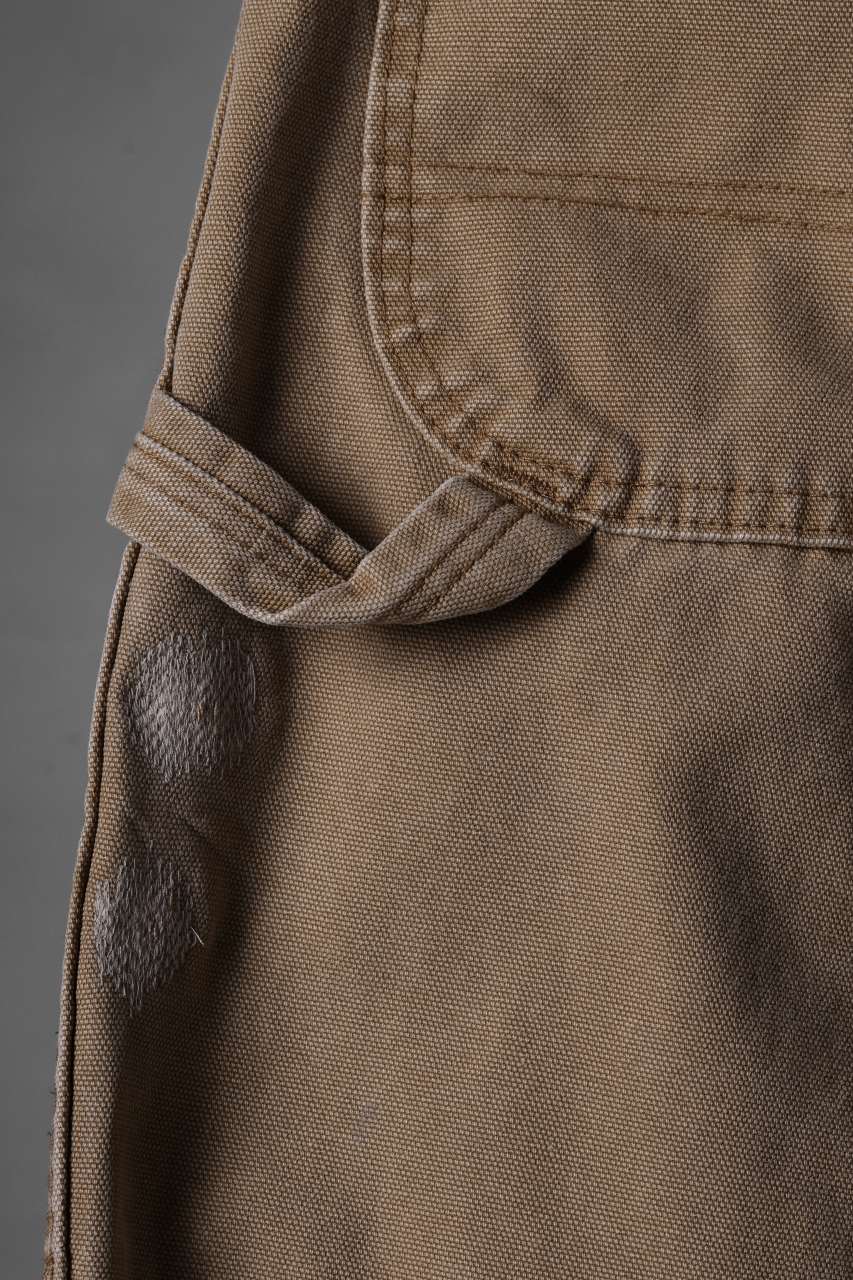 CHANGES x LOOM exclusive REMAKE REGULAR FIT CARPENTER PANTS / VINTAGE DUCK FABRIC (STONE WASHED) (BEIGE #B) - Image 13