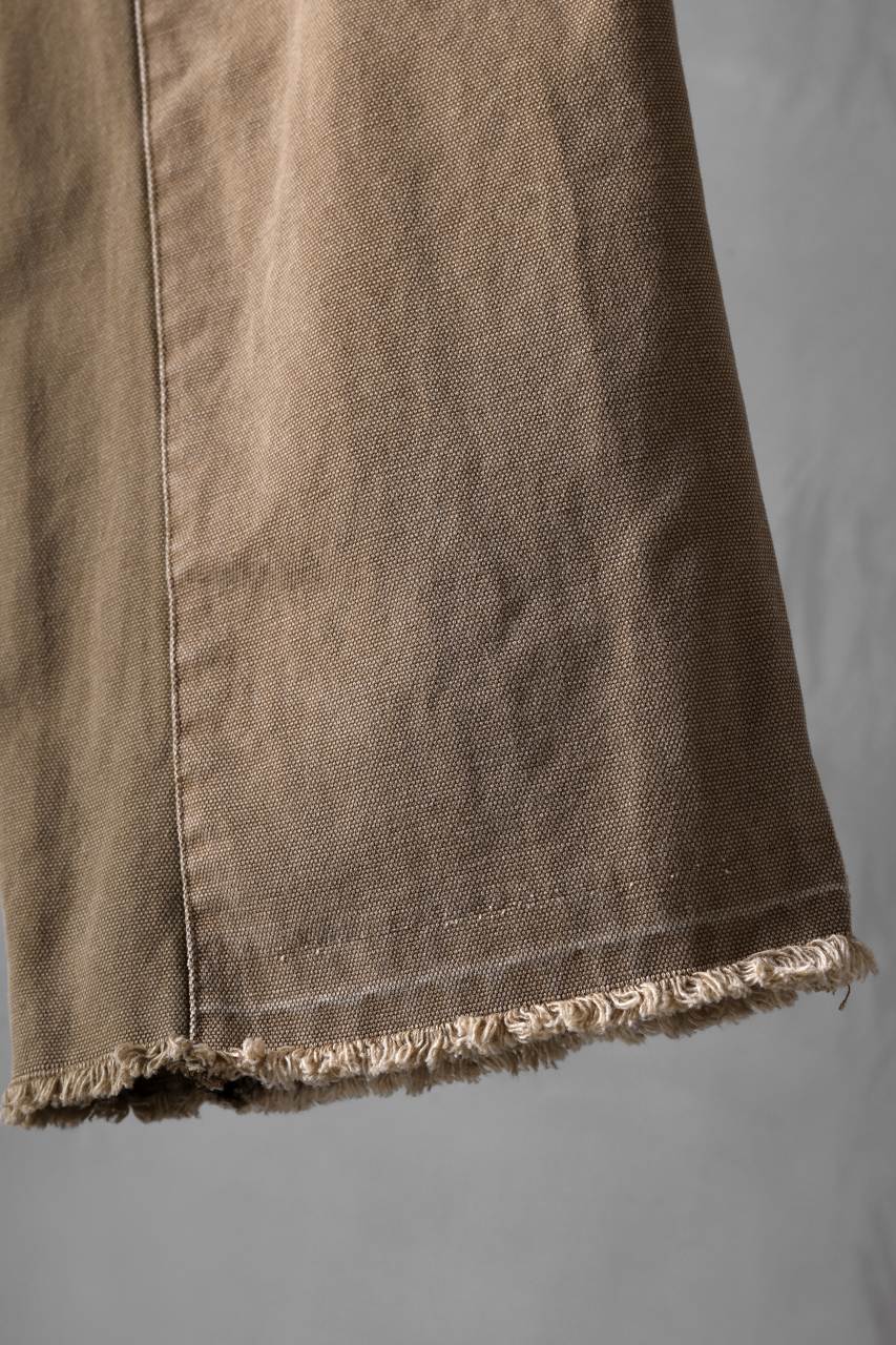 CHANGES x LOOM exclusive REMAKE REGULAR FIT CARPENTER PANTS / VINTAGE DUCK FABRIC (STONE WASHED) (BEIGE #B) - Image 7