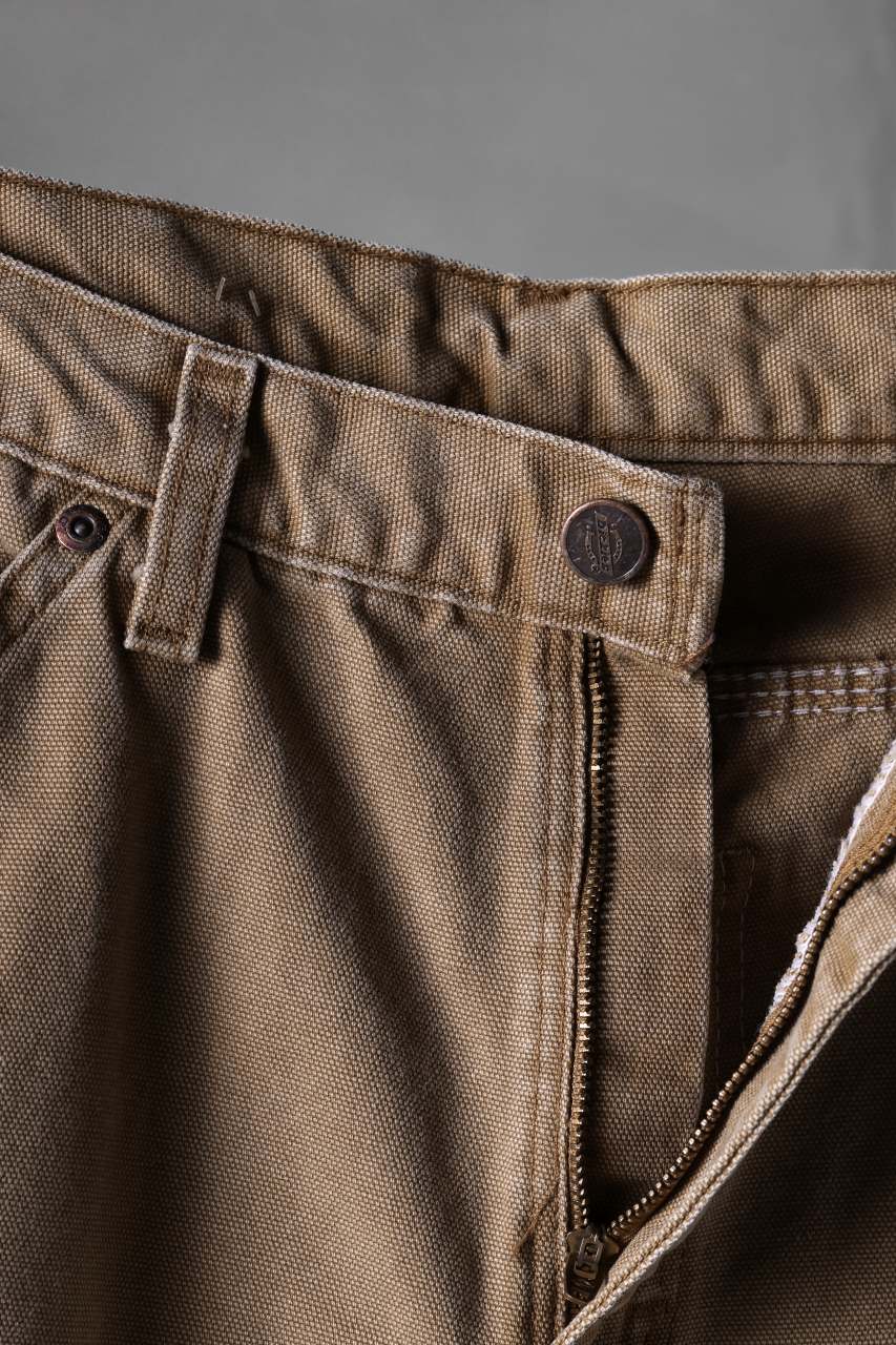 CHANGES x LOOM exclusive REMAKE REGULAR FIT CARPENTER PANTS / VINTAGE DUCK FABRIC (STONE WASHED) (BEIGE #B) - Image 9