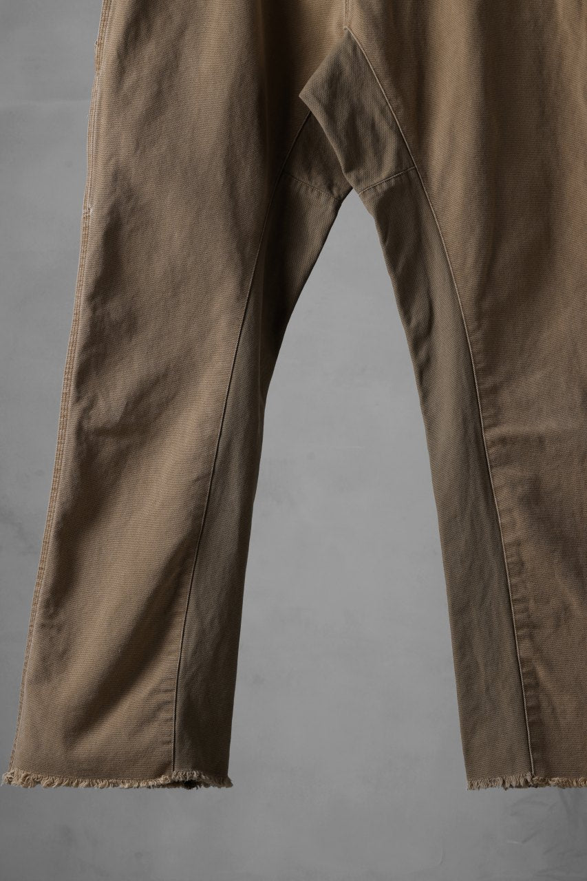 CHANGES x LOOM exclusive REMAKE REGULAR FIT CARPENTER PANTS / VINTAGE DUCK FABRIC (STONE WASHED) (BEIGE #C) - Image 5