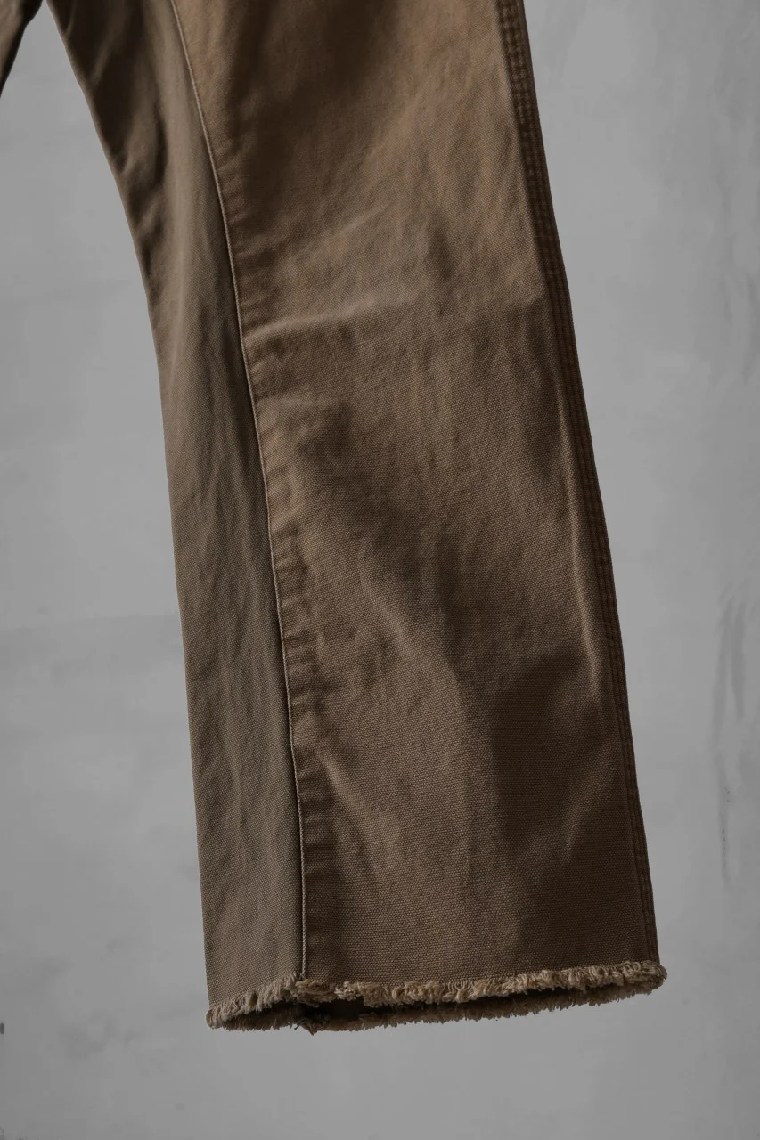 CHANGES x LOOM exclusive REMAKE REGULAR FIT CARPENTER PANTS / VINTAGE DUCK FABRIC (STONE WASHED) (BEIGE #C) - Image 6