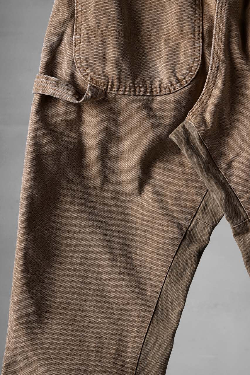 CHANGES x LOOM exclusive REMAKE REGULAR FIT CARPENTER PANTS / VINTAGE DUCK FABRIC (STONE WASHED) (BEIGE #D) - Image 13