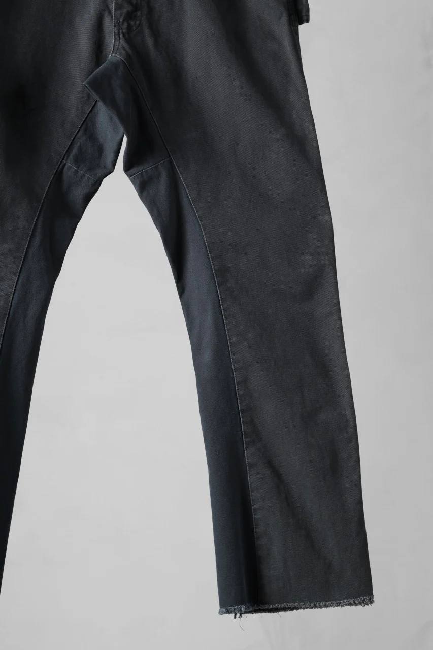 CHANGES x LOOM exclusive REMAKE REGULAR FIT CARPENTER PANTS / VINTAGE DUCK FABRIC (STONE WASHED) (BLACK #D) - Image 6