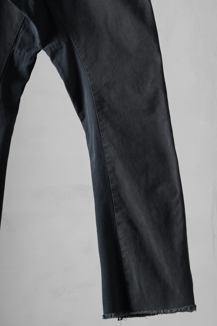 CHANGES x LOOM exclusive REMAKE REGULAR FIT CARPENTER PANTS / VINTAGE DUCK FABRIC (STONE WASHED) (BLACK #D) - Image 9