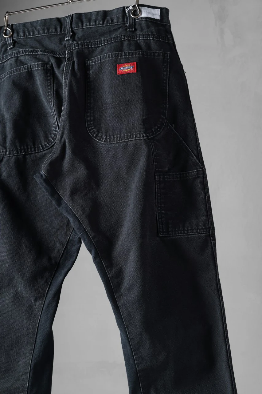 CHANGES x LOOM exclusive REMAKE REGULAR FIT CARPENTER PANTS / VINTAGE DUCK FABRIC (STONE WASHED) (BLACK #G) - Image 10