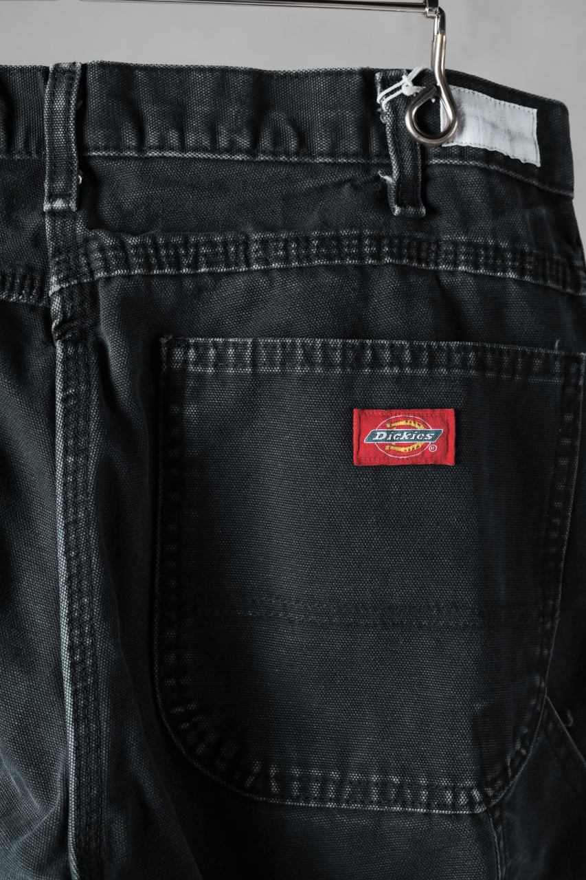 CHANGES x LOOM exclusive REMAKE REGULAR FIT CARPENTER PANTS / VINTAGE DUCK FABRIC (STONE WASHED) (BLACK #G) - Image 11