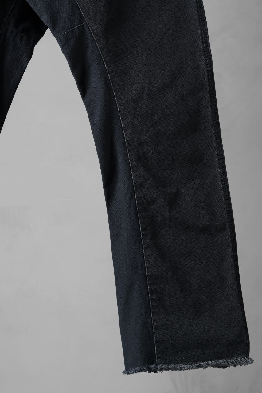 CHANGES x LOOM exclusive REMAKE REGULAR FIT CARPENTER PANTS / VINTAGE DUCK FABRIC (STONE WASHED) (BLACK #I) - Image 8