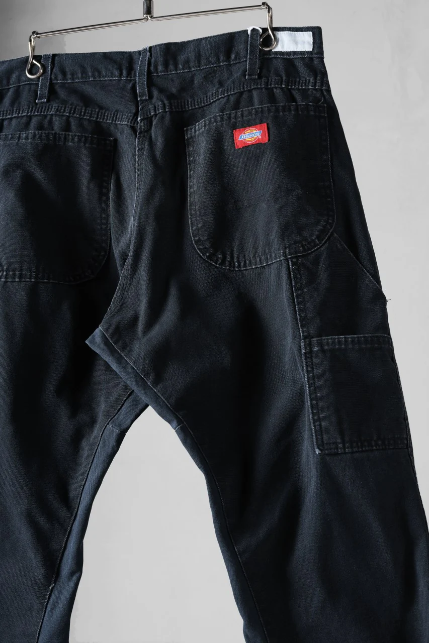 CHANGES x LOOM exclusive REMAKE REGULAR FIT CARPENTER PANTS / VINTAGE DUCK FABRIC (STONE WASHED) (BLACK #J) - Image 10