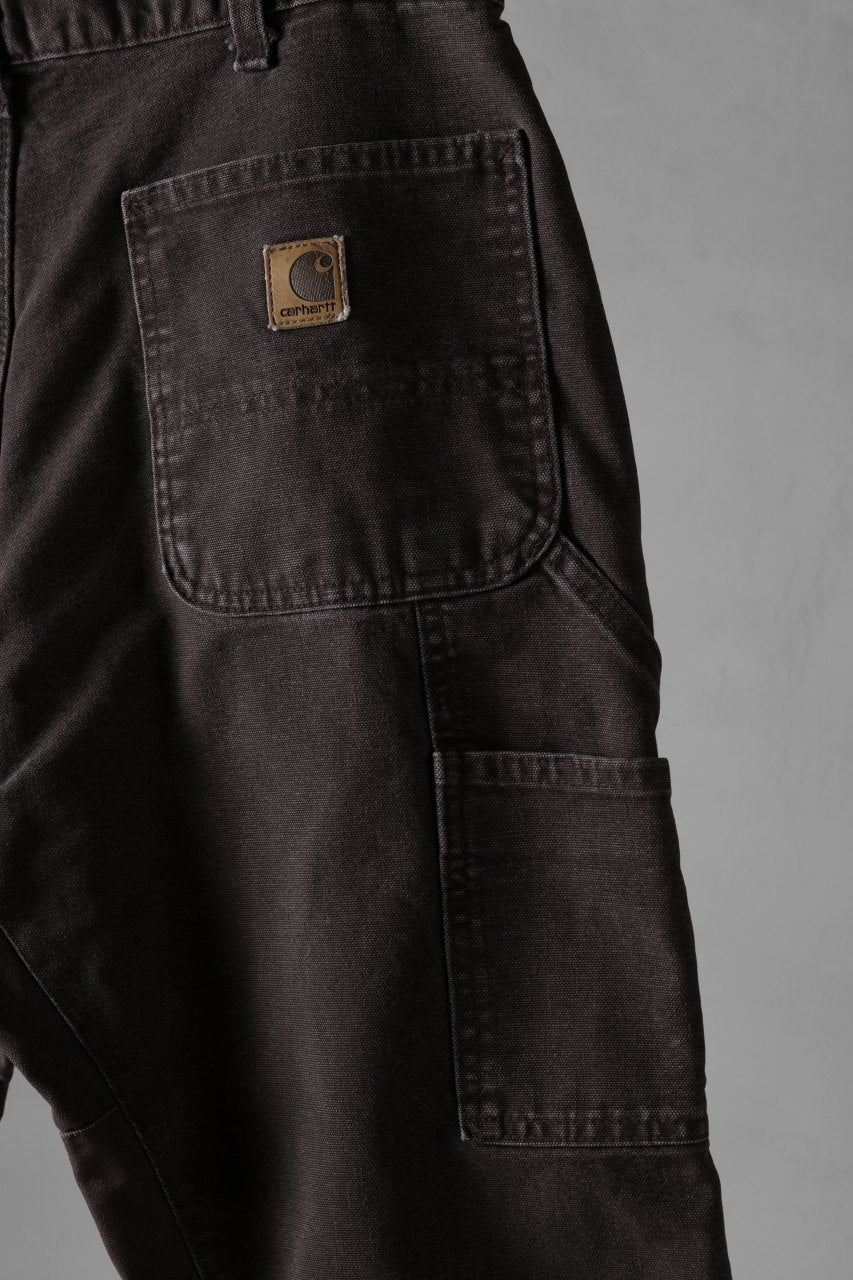 CHANGES x LOOM exclusive REMAKE REGULAR FIT CARPENTER PANTS / VINTAGE DUCK FABRIC (STONE WASHED) (BROWN #B) - Image 12