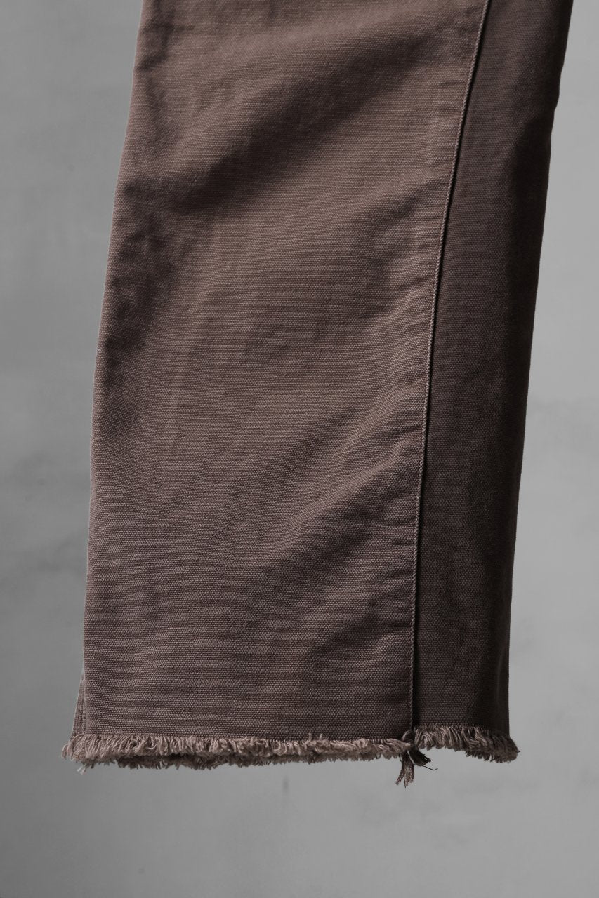 CHANGES x LOOM exclusive REMAKE REGULAR FIT CARPENTER PANTS / VINTAGE DUCK FABRIC (STONE WASHED) (BROWN #C) - Image 11