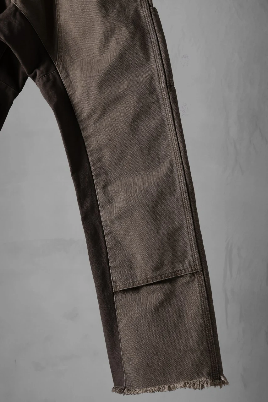 CHANGES x LOOM exclusive REMAKE REGULAR FIT CARPENTER PANTS / VINTAGE DUCK FABRIC (STONE WASHED) (BROWN #E) - Image 6