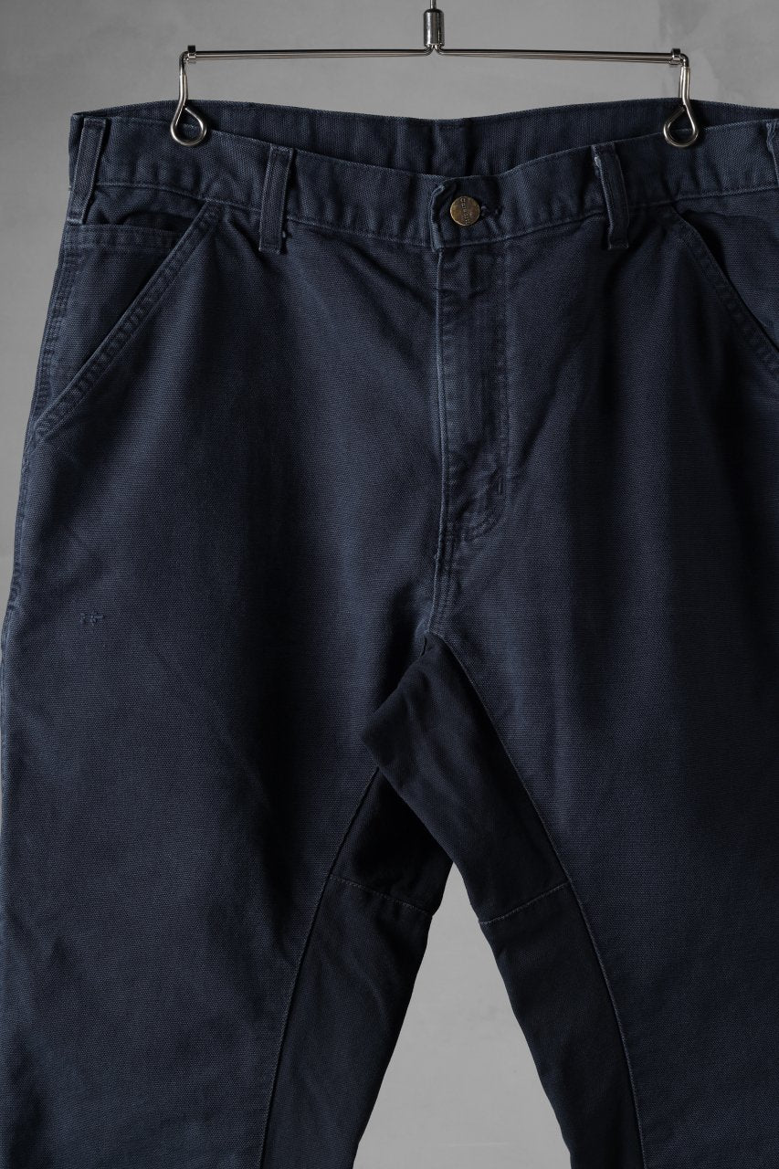 CHANGES x LOOM exclusive REMAKE REGULAR FIT CARPENTER PANTS / VINTAGE DUCK FABRIC (STONE WASHED) (NAVY #A) - Image 2