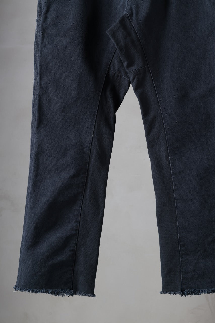 CHANGES x LOOM exclusive REMAKE REGULAR FIT CARPENTER PANTS / VINTAGE DUCK FABRIC (STONE WASHED) (NAVY #B) - Image 4