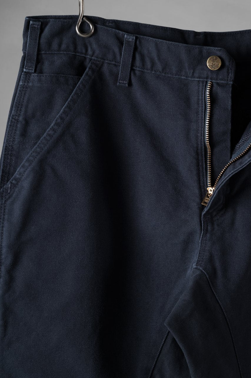 CHANGES x LOOM exclusive REMAKE REGULAR FIT CARPENTER PANTS / VINTAGE DUCK FABRIC (STONE WASHED) (NAVY #B) - Image 5