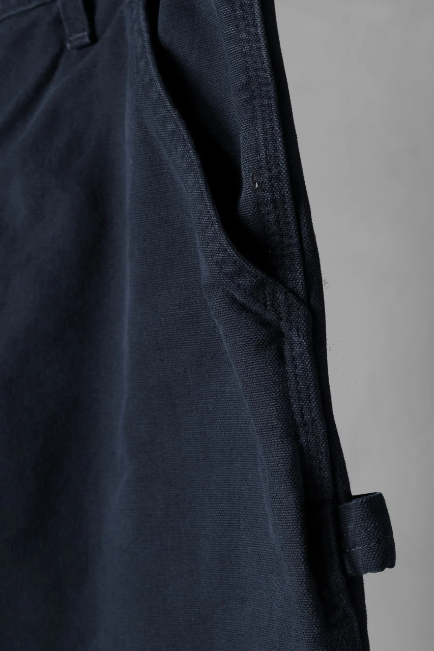 CHANGES x LOOM exclusive REMAKE REGULAR FIT CARPENTER PANTS / VINTAGE DUCK FABRIC (STONE WASHED) (NAVY #B) - Image 7