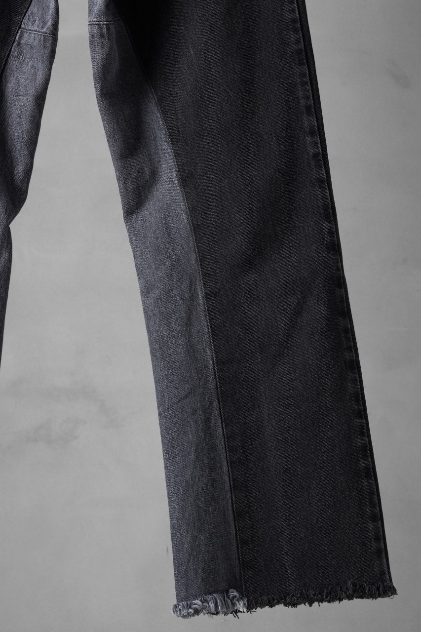 CHANGES x LOOM exclusive REMAKE REGULAR FIT DENIM PANTS / VINTAGE LEVI’S JEANS (BLACK #B) - Image 5