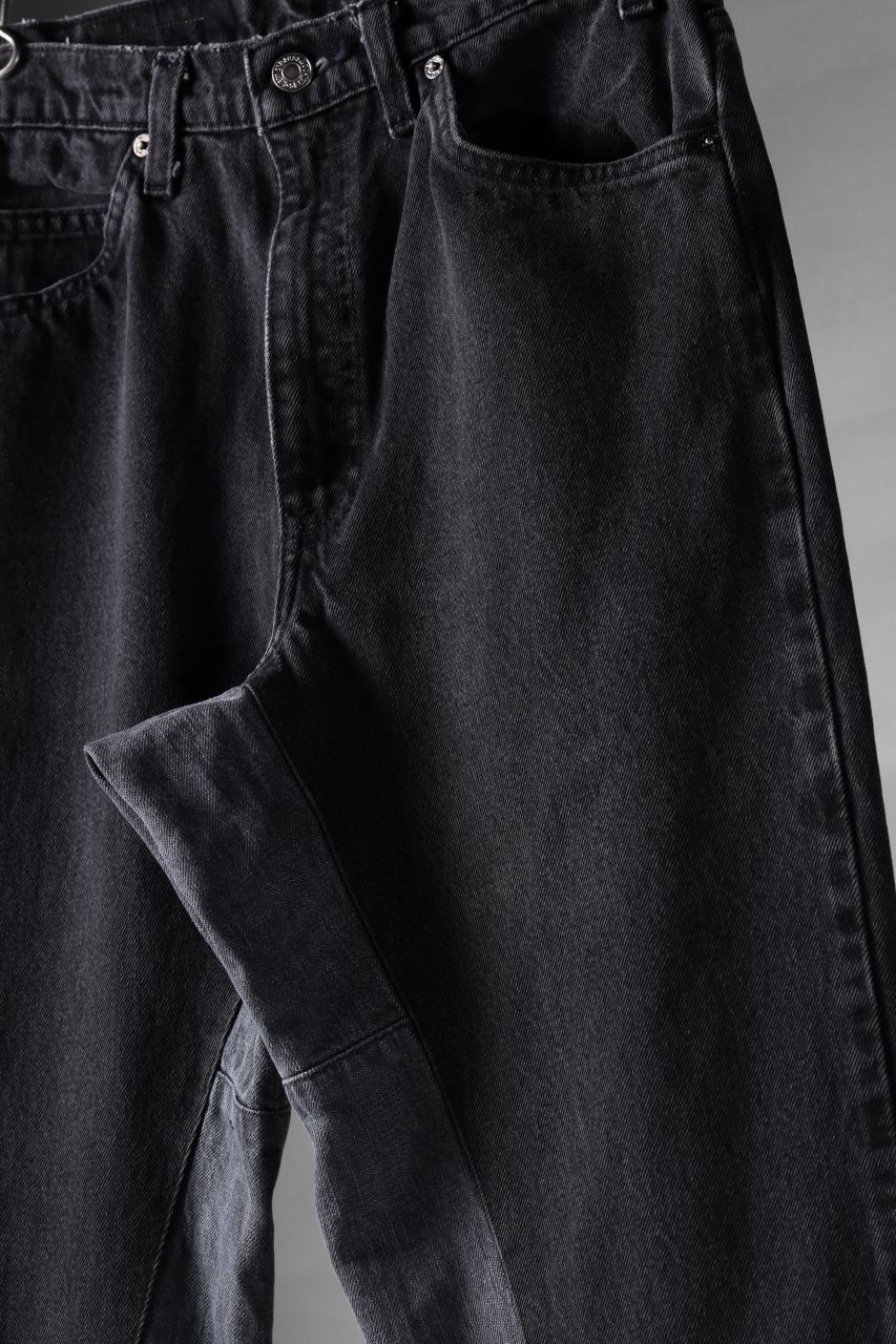 CHANGES x LOOM exclusive REMAKE REGULAR FIT DENIM PANTS / VINTAGE LEVI’S JEANS (BLACK #B) - Image 7