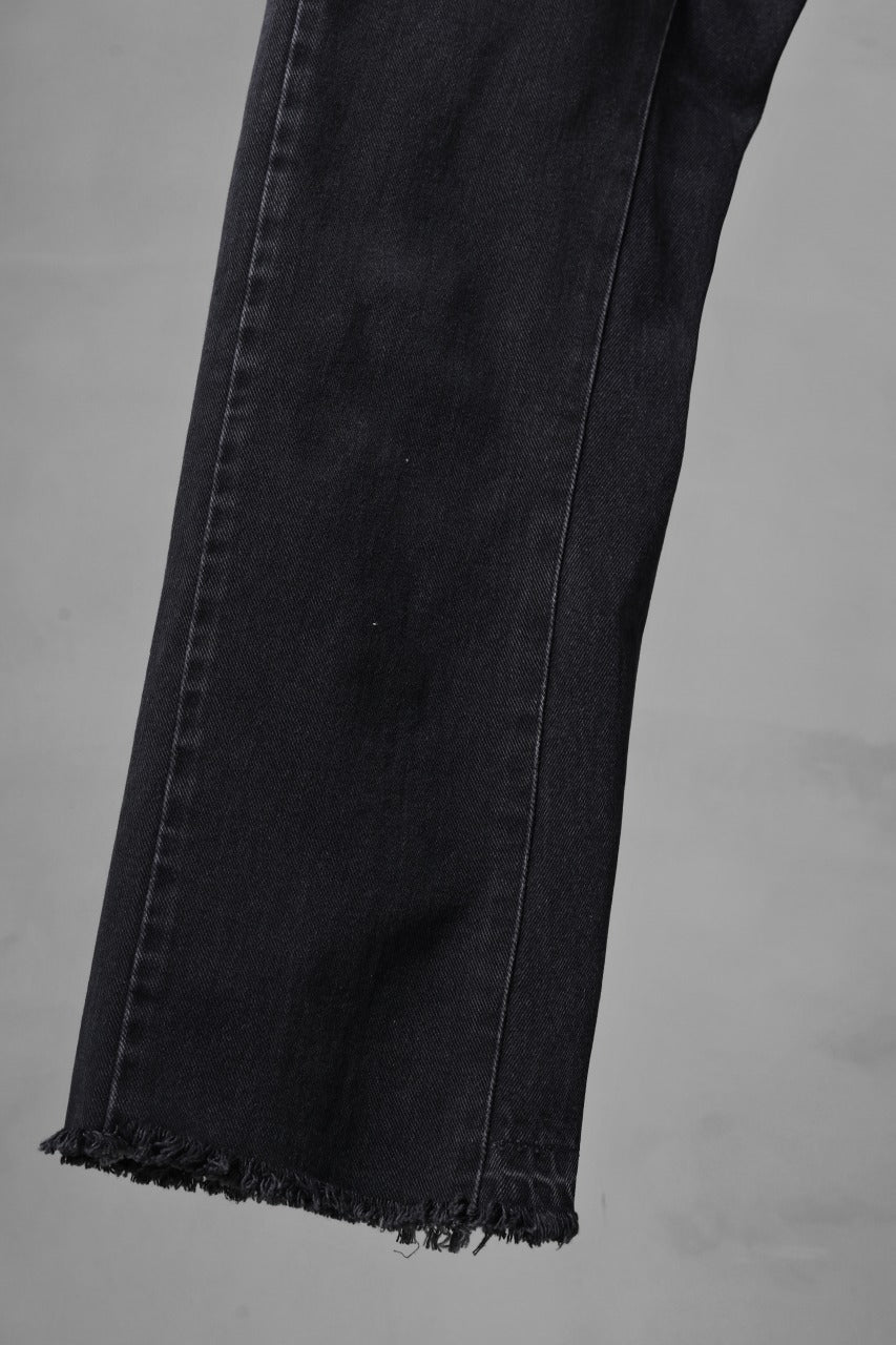 CHANGES x LOOM exclusive REMAKE REGULAR FIT DENIM PANTS / VINTAGE LEVI’S JEANS (BLACK #D) - Image 5