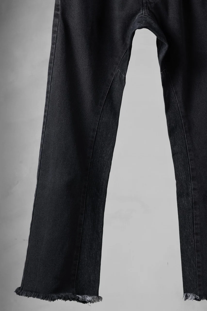 CHANGES x LOOM exclusive REMAKE REGULAR FIT DENIM PANTS / VINTAGE LEVI’S JEANS (BLACK #E) - Image 5