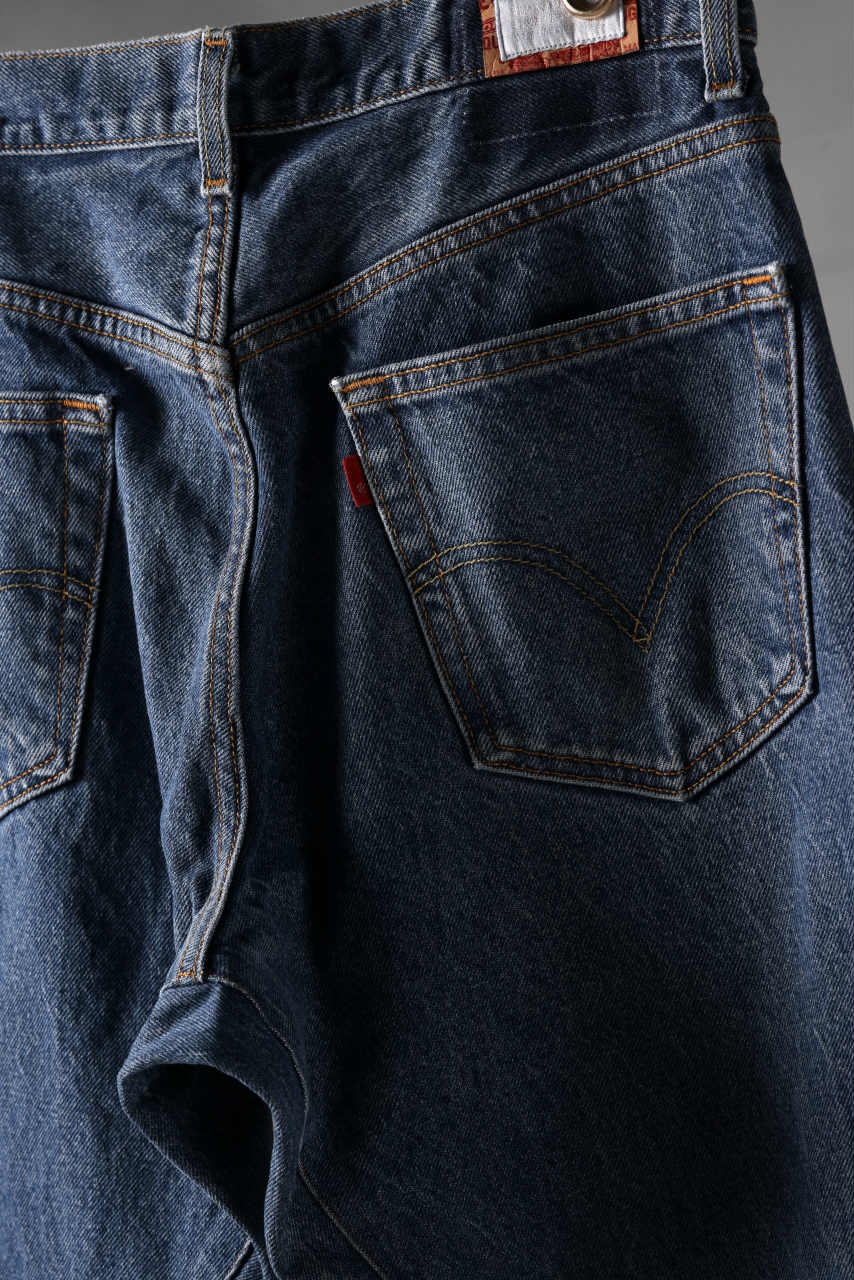 CHANGES x LOOM exclusive REMAKE REGULAR FIT DENIM PANTS / VINTAGE LEVI’S JEANS (INDIGO #B) - Image 11