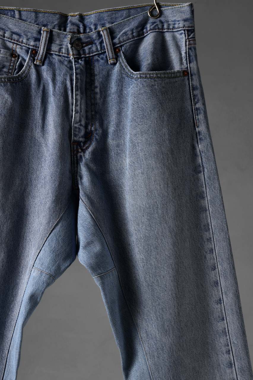 CHANGES x LOOM exclusive REMAKE REGULAR FIT DENIM PANTS / VINTAGE LEVI’S JEANS (INDIGO #C) - Image 5