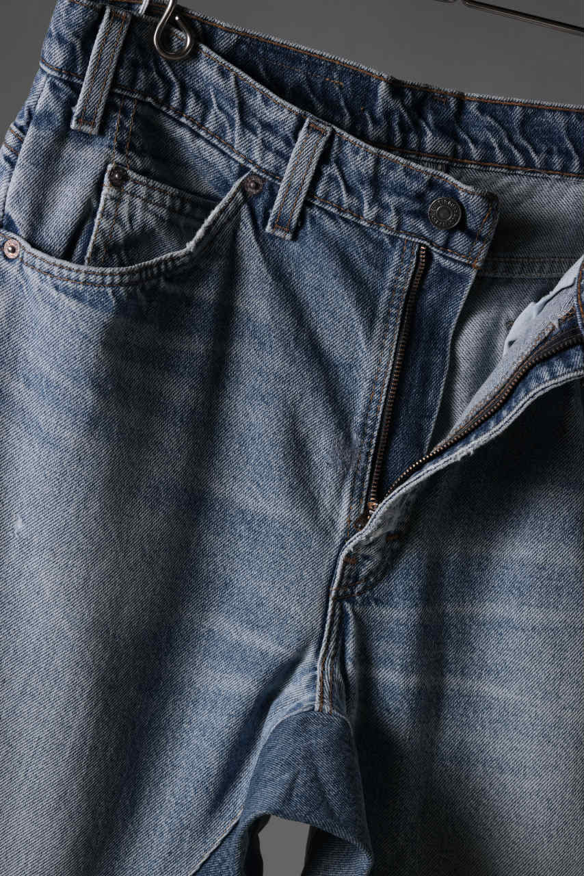 CHANGES x LOOM exclusive REMAKE REGULAR FIT DENIM PANTS / VINTAGE LEVI’S JEANS (INDIGO #E) - Image 8