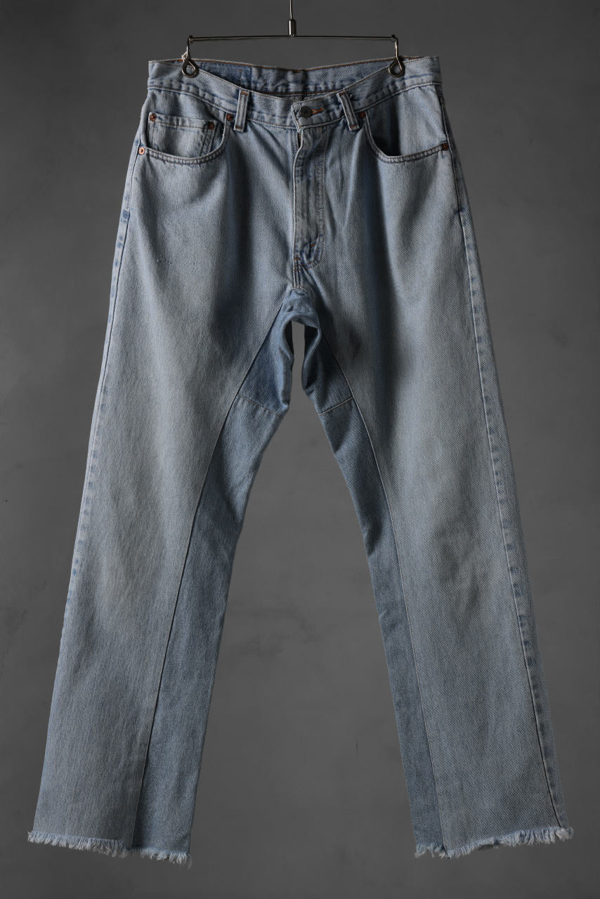 CHANGES x LOOM exclusive REMAKE REGULAR FIT DENIM PANTS / VINTAGE LEVI’S JEANS (INDIGO #F)