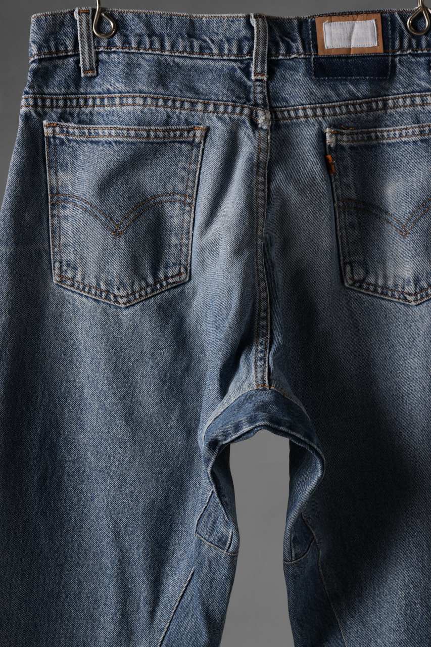 CHANGES x LOOM exclusive REMAKE REGULAR FIT DENIM PANTS / VINTAGE LEVI’S JEANS (INDIGO #G) - Image 9