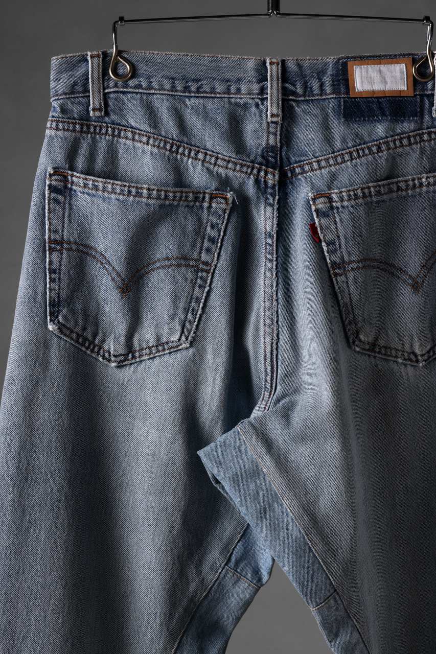 CHANGES x LOOM exclusive REMAKE REGULAR FIT DENIM PANTS / VINTAGE LEVI’S JEANS (INDIGO #J) - Image 9