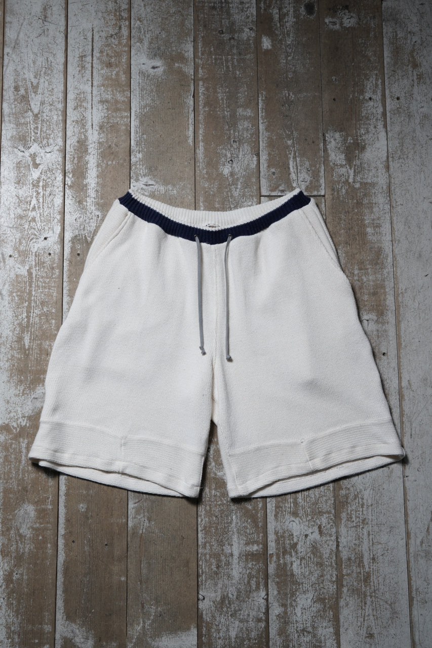 CHANGES x LOOM exclusive REMAKE SHORTS / VINTAGE COTTON KNIT (WHITE) - Image 11