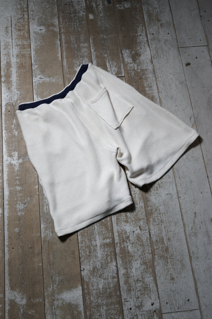 CHANGES x LOOM exclusive REMAKE SHORTS / VINTAGE COTTON KNIT (WHITE) - Image 12