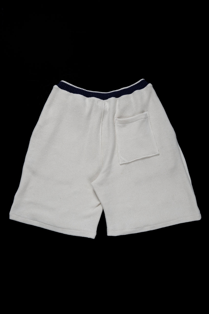 CHANGES x LOOM exclusive REMAKE SHORTS / VINTAGE COTTON KNIT (WHITE) - Image 3